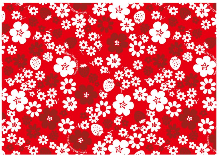 いちご柄A4ペーパー