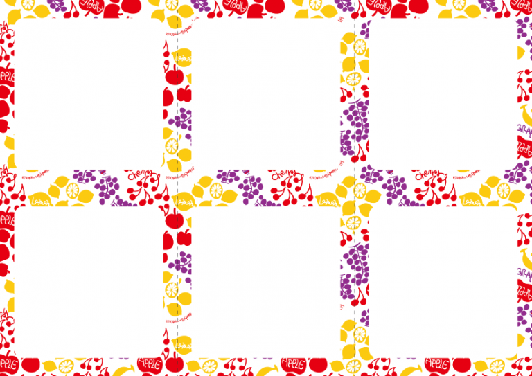 フルーツ柄メモ用紙