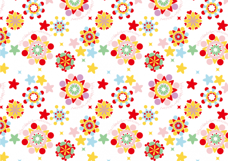 万華鏡柄A4ペーパー