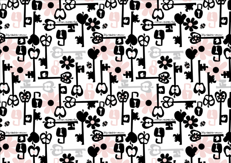 ひみつ柄包装紙