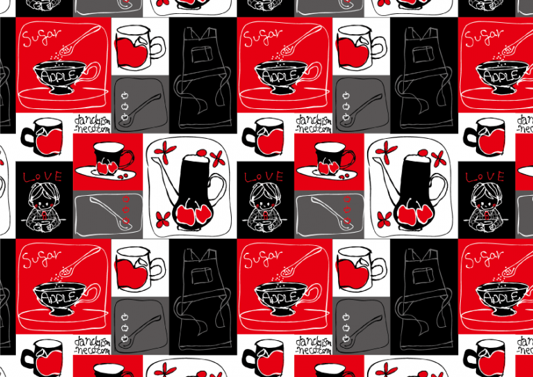 TEA TIME柄A4ペーパー