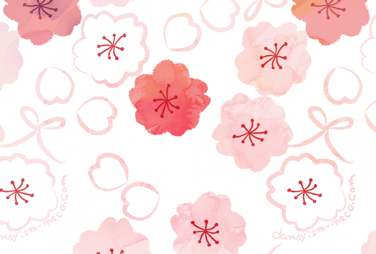 桜柄ポストカード