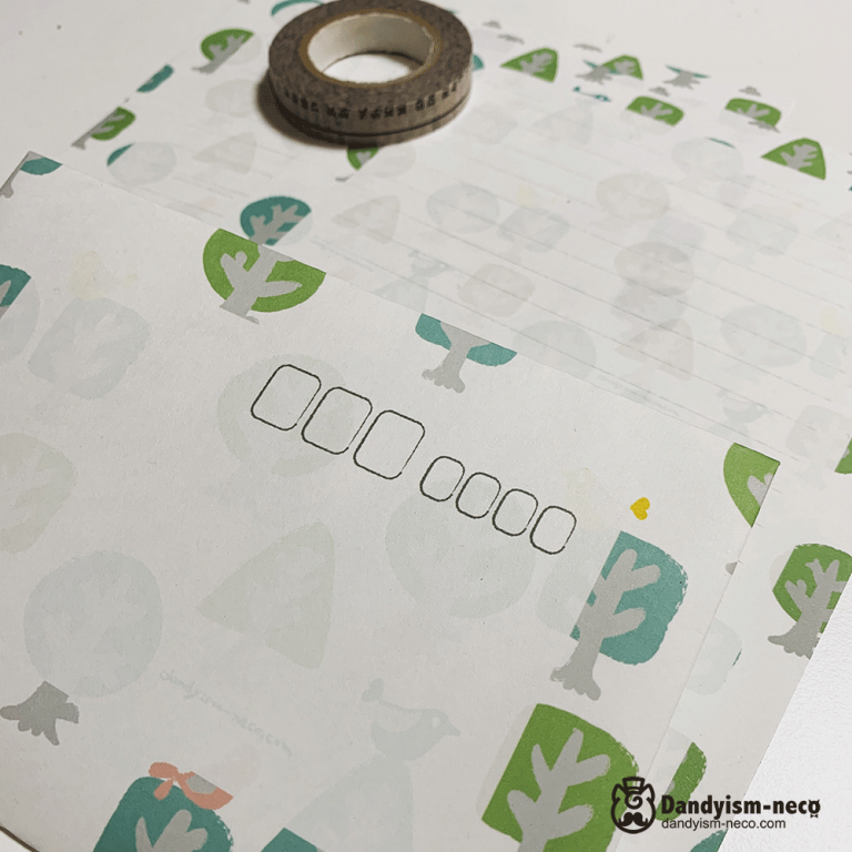 木とことりレターセット