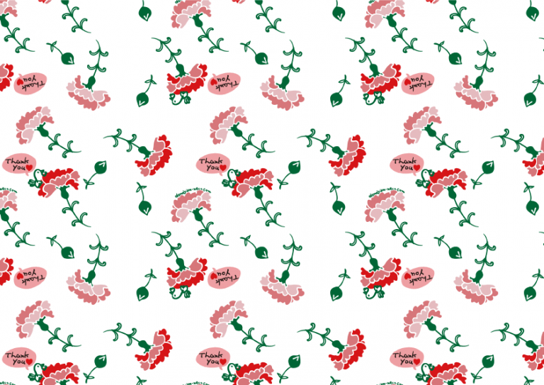 カーネーション柄A4ペーパー