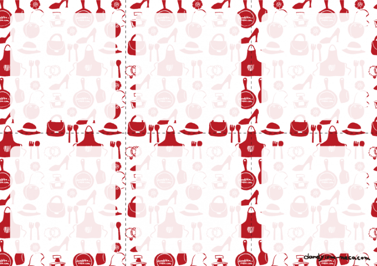 母モチーフ柄メモ用紙