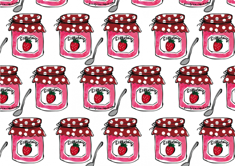 ジャム柄　包装紙