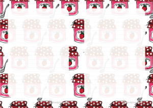 ジャム柄　便箋