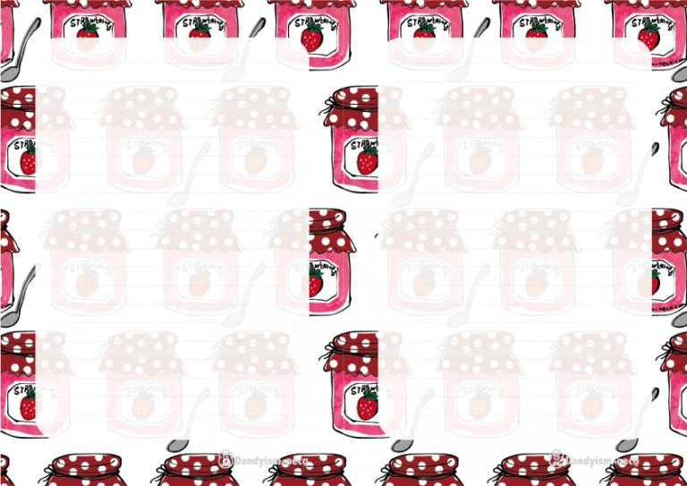 ジャム柄　便箋