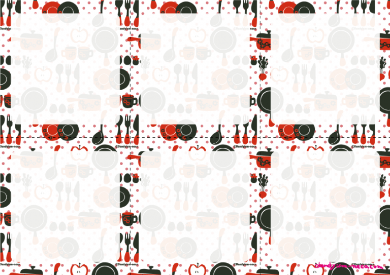 キッチン柄メモ用紙